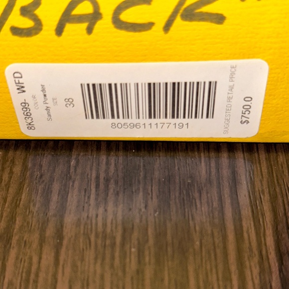 Straw Striped Slingback Pumps - Picture 12 of 12